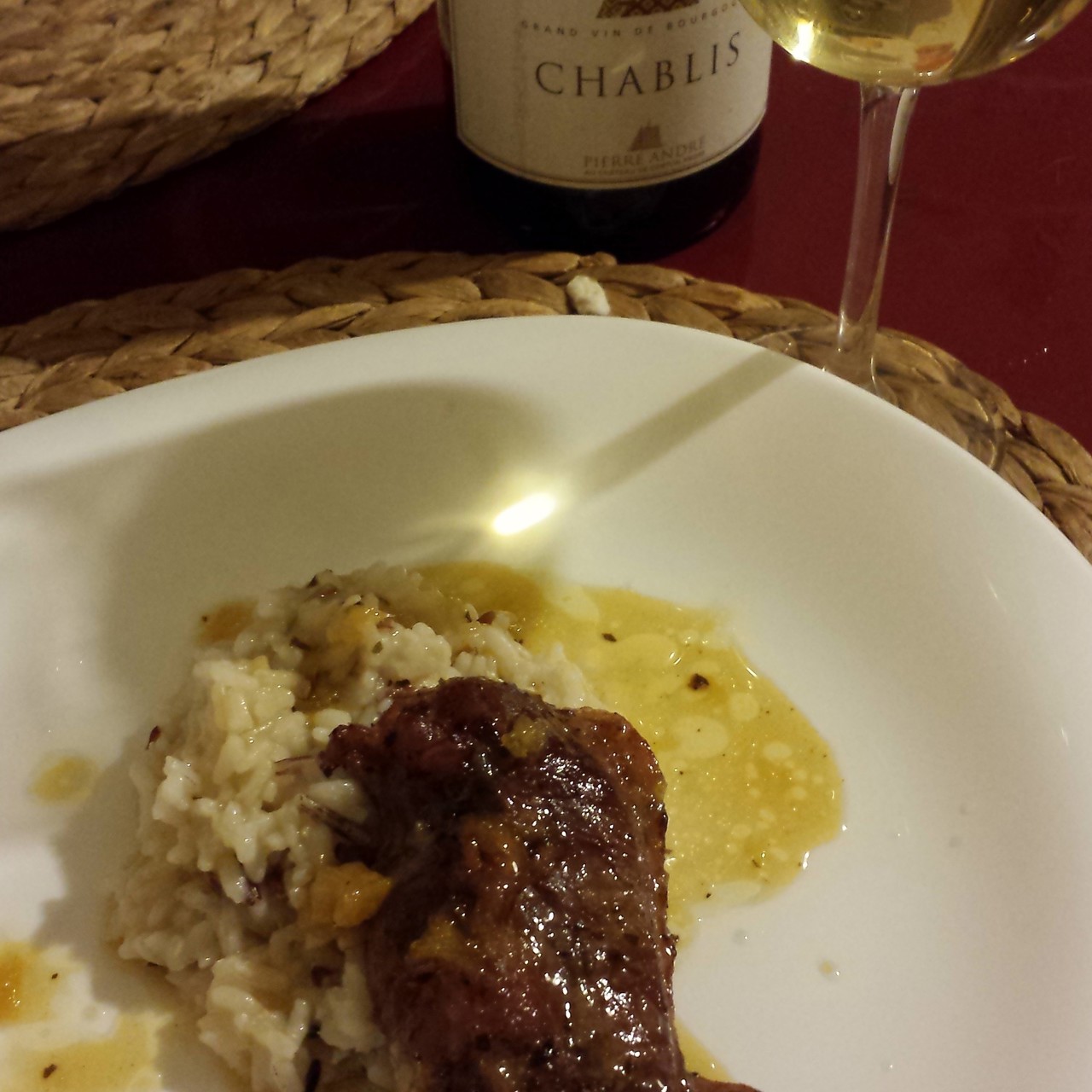 Утиное филе томленое в апельсиновом соусе