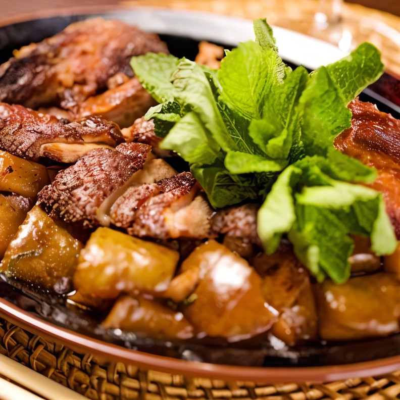 Утка с курицей, запеченные в духовке