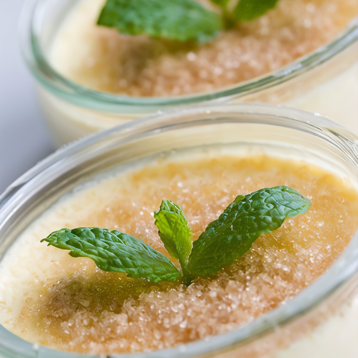 Утренний пудинг из геркулеса с бананом и йогуртом под золотистой карамельной корочкой