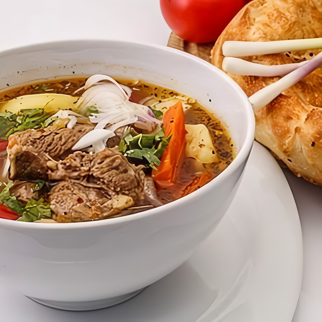 Узбекская шурпа с говядиной в мультиварке