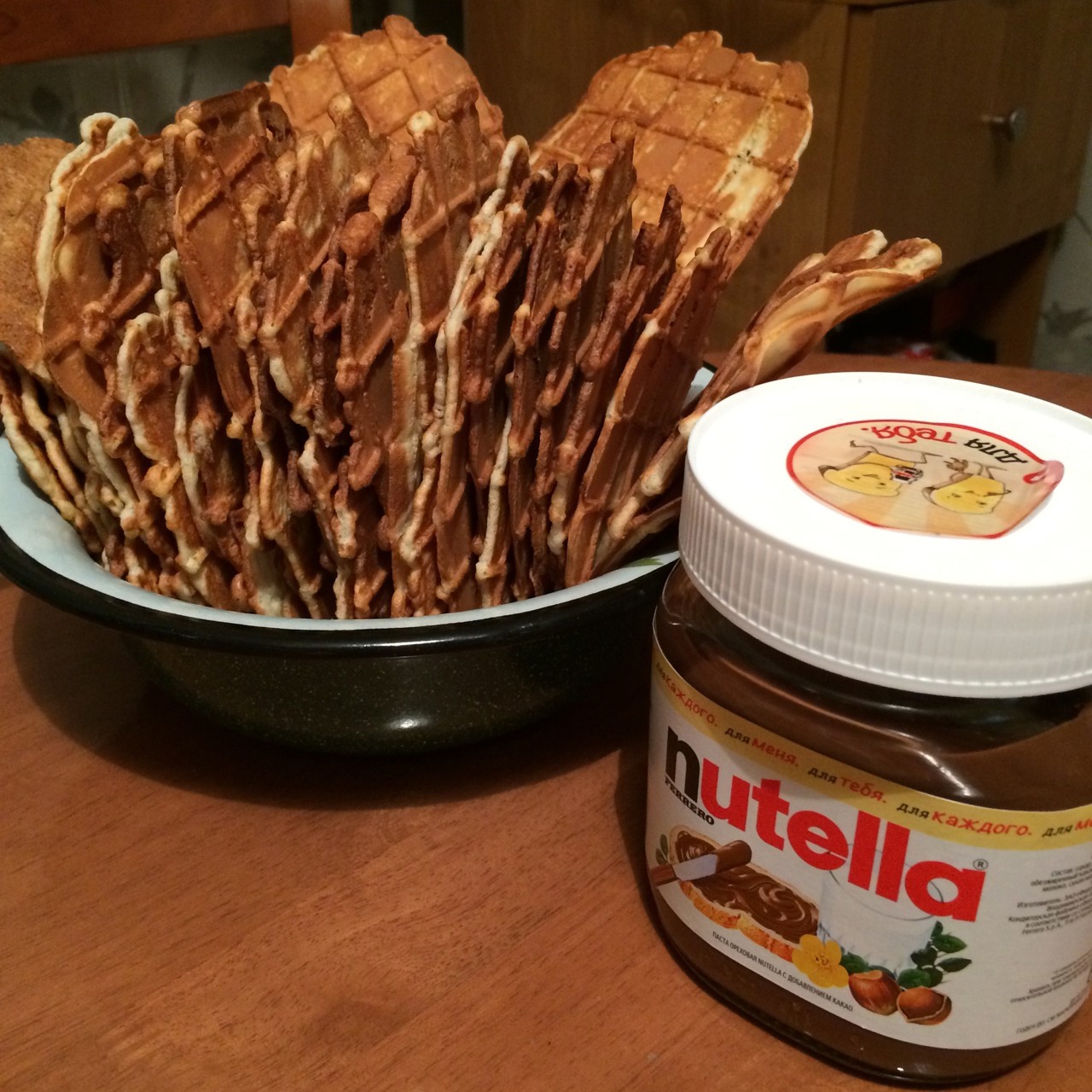 Вафли на сметане