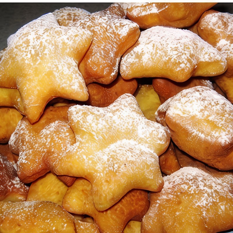 Ванильные пышки с сахарной пудрой