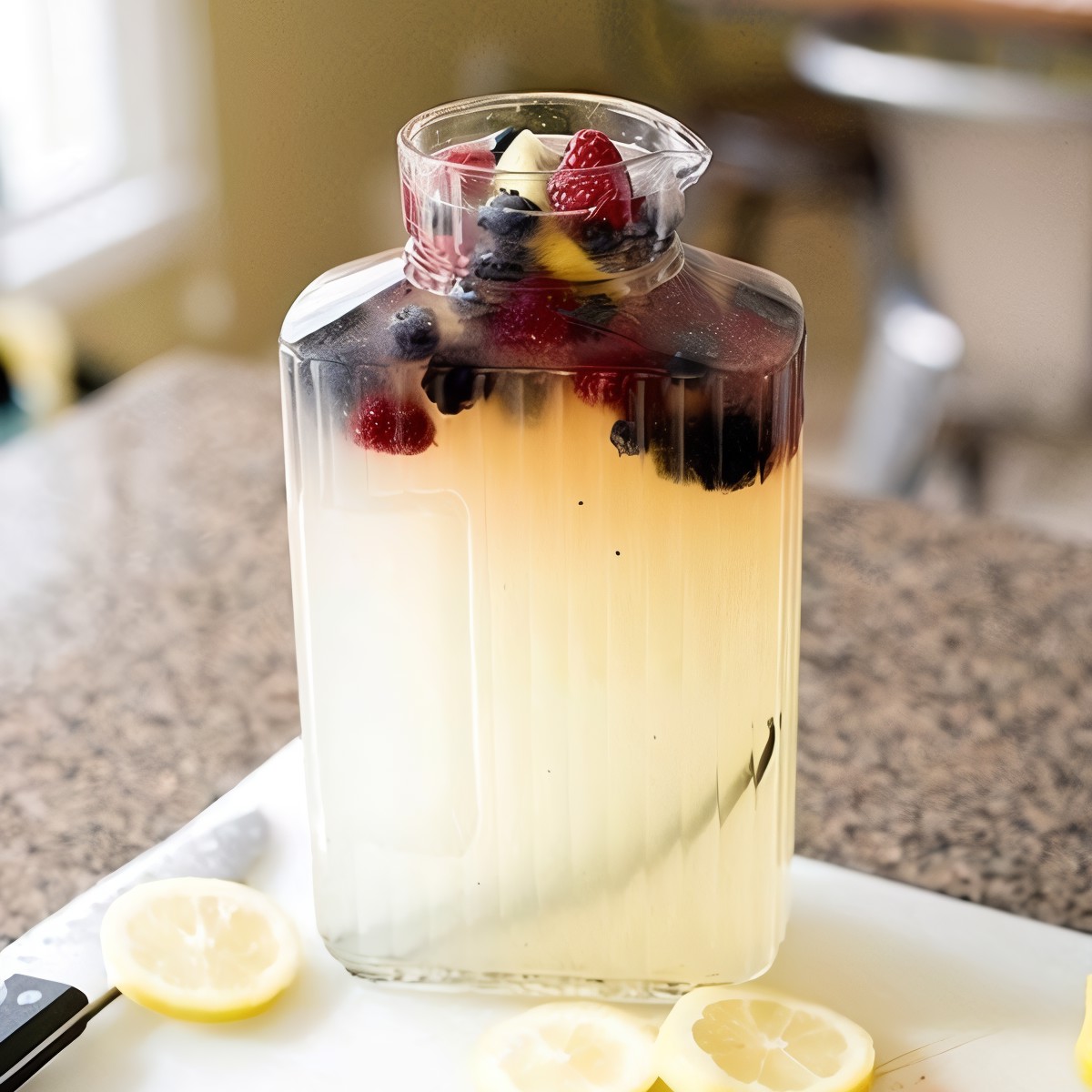 Ванильно-ягодный лимонад