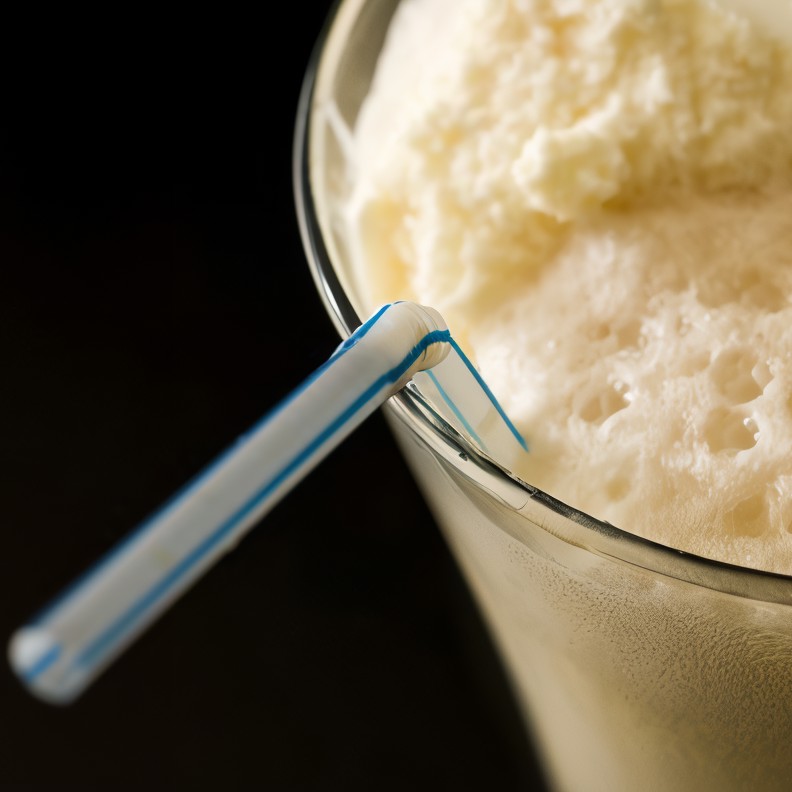 Ванильное мороженое с лимонадом