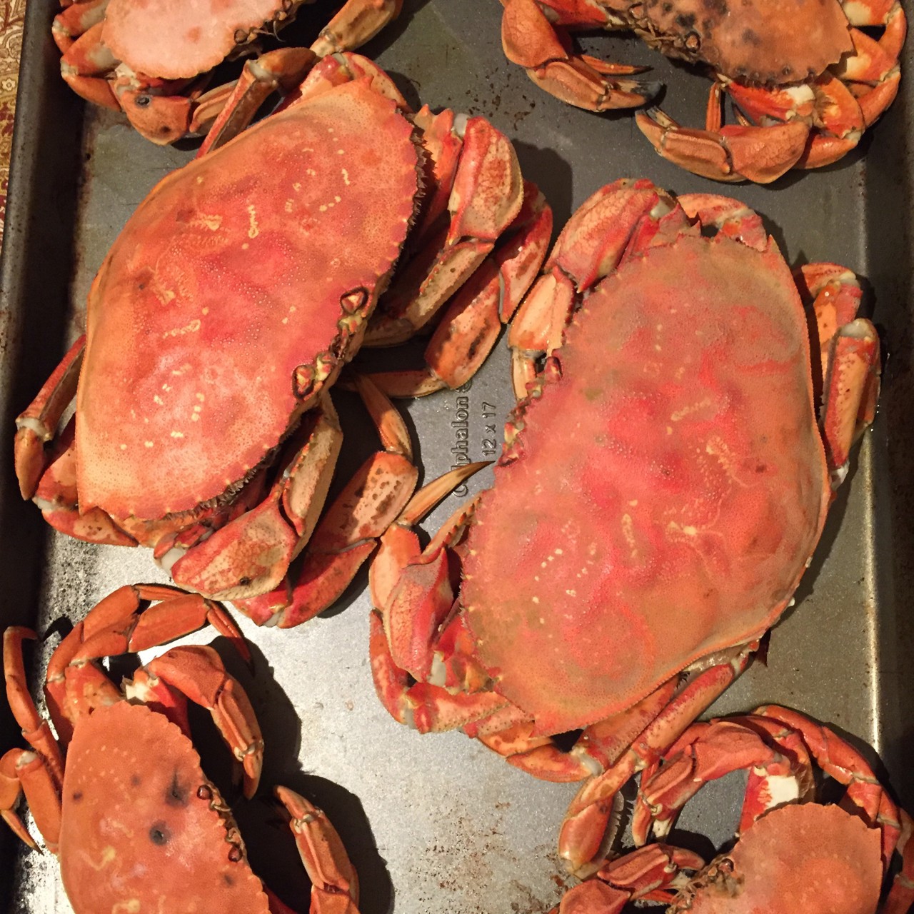 Вареный краб