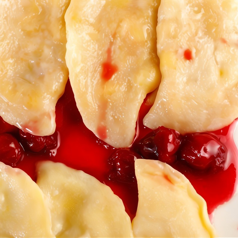 Вареники с вишней с тестом из гречневой муки