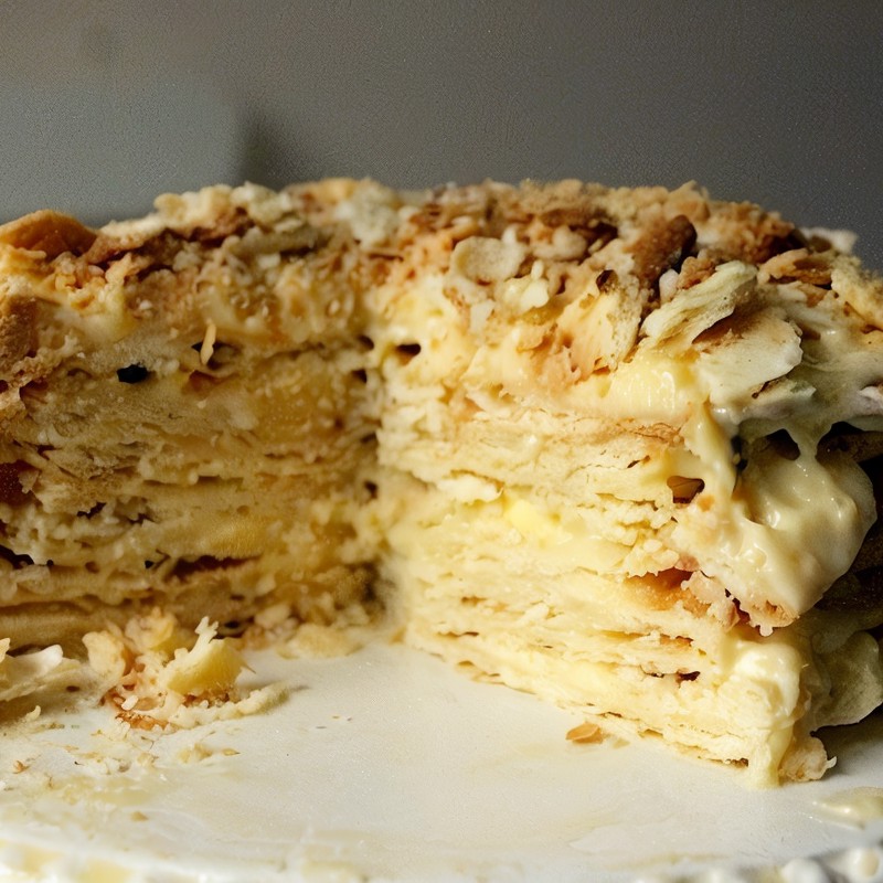 Веганский «Наполеон» с отрубями