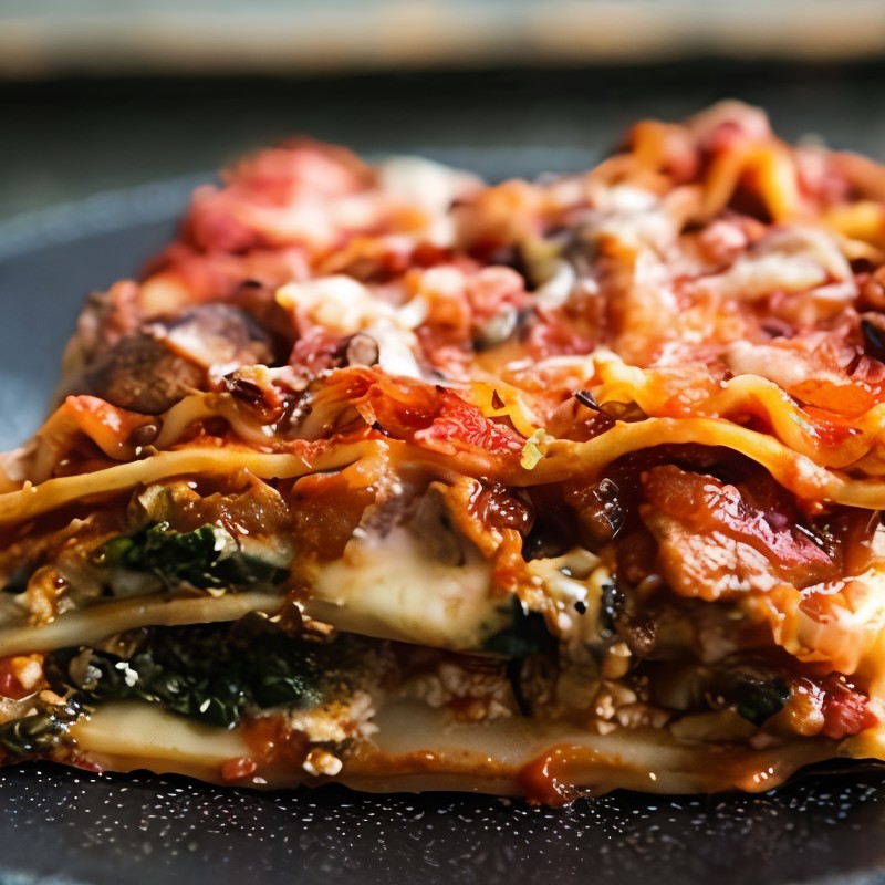 Вегетарианская лазанья с баклажанами