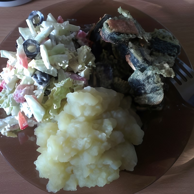 Вегетарианская «рыба» из сыра и нори