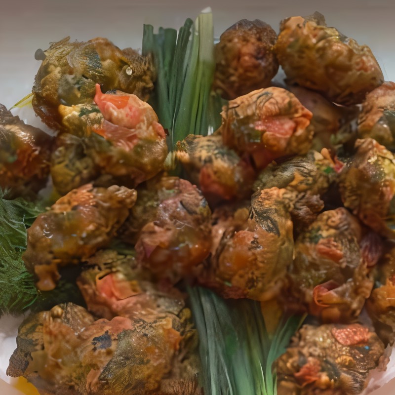 Вегетарианские тефтели из помидоров