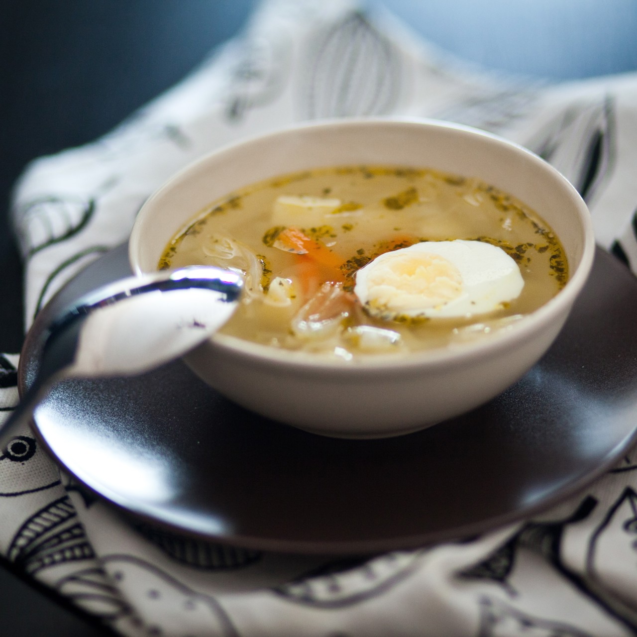 Вегетарианский суп с капустой