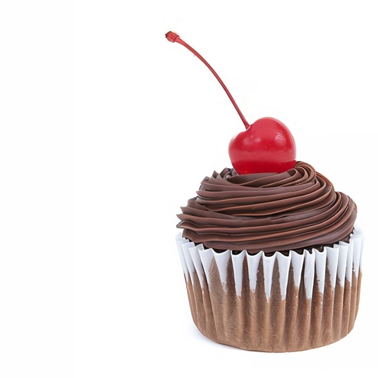 Вишнево-шоколадные кексы с шоколадным кремом