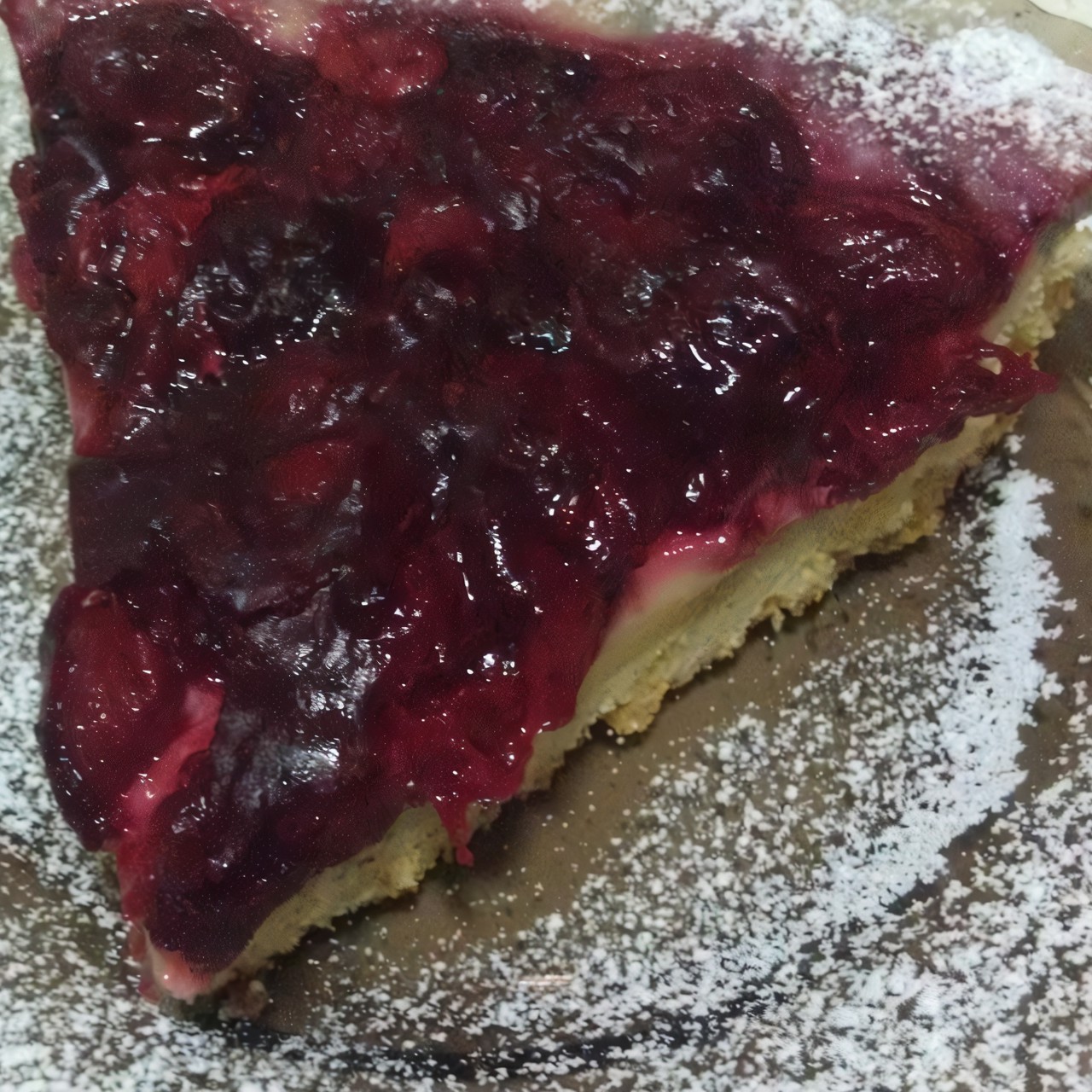 Вишнево-сливочный пирог