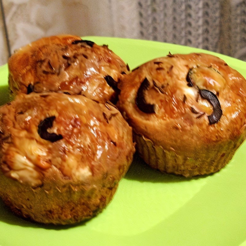 Воздушные сырные кексы на творожном тесте