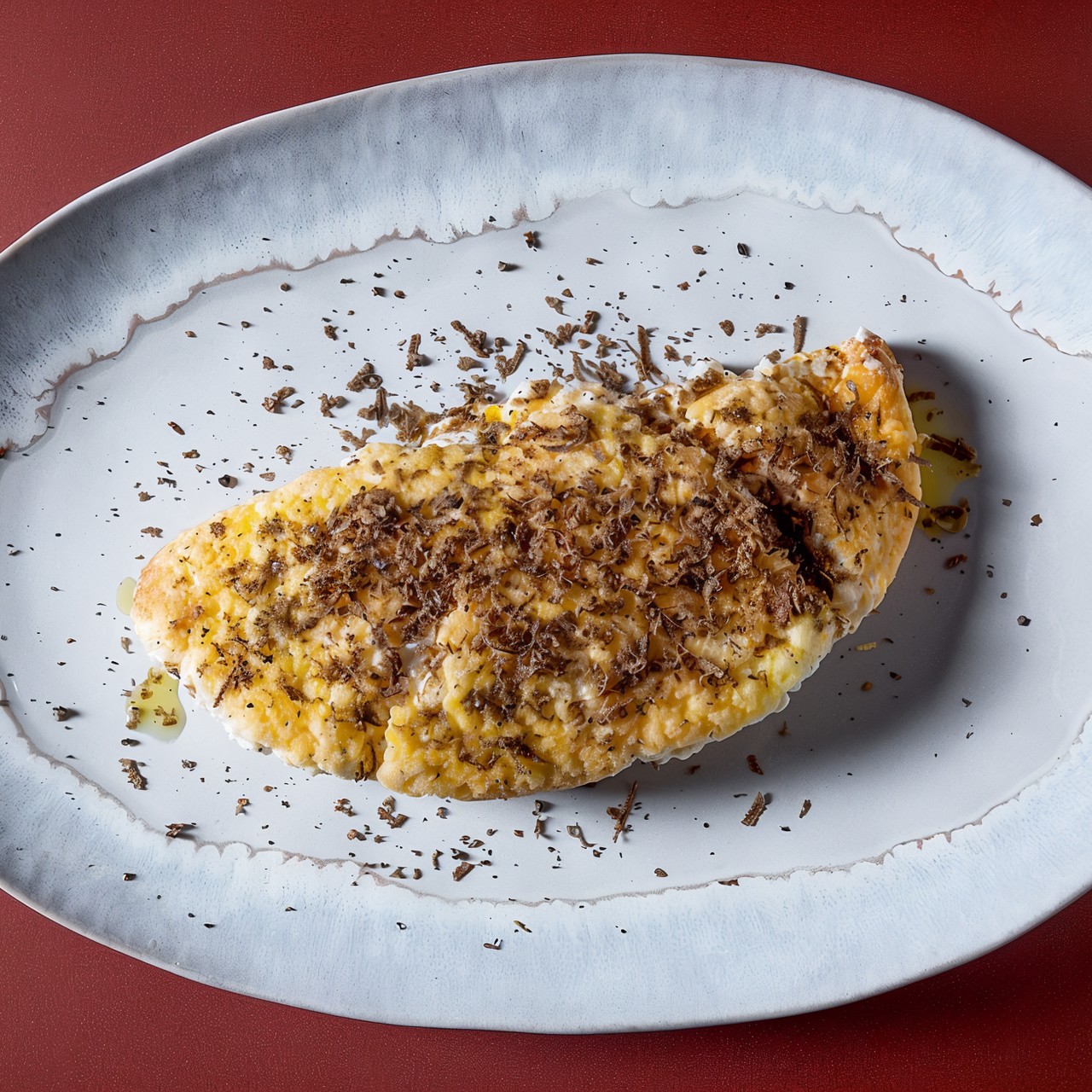 Воздушный омлет с трюфелем