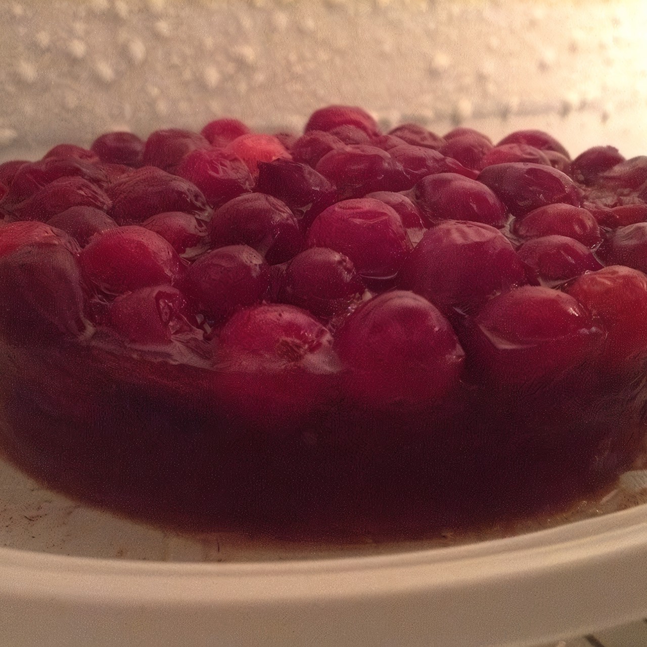 Яблочное желе с чаем и цельной клюквой