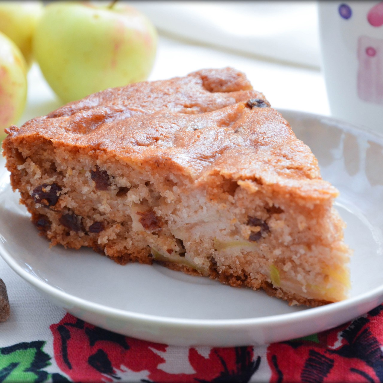 Яблочный пирог без добавления яиц