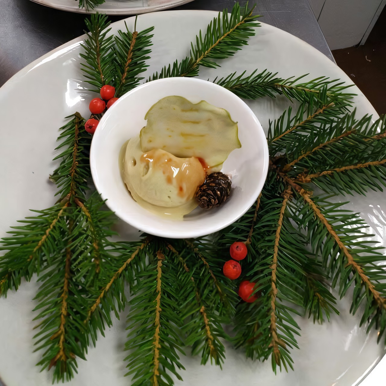 Яблочный сорбет из яблочного фреша