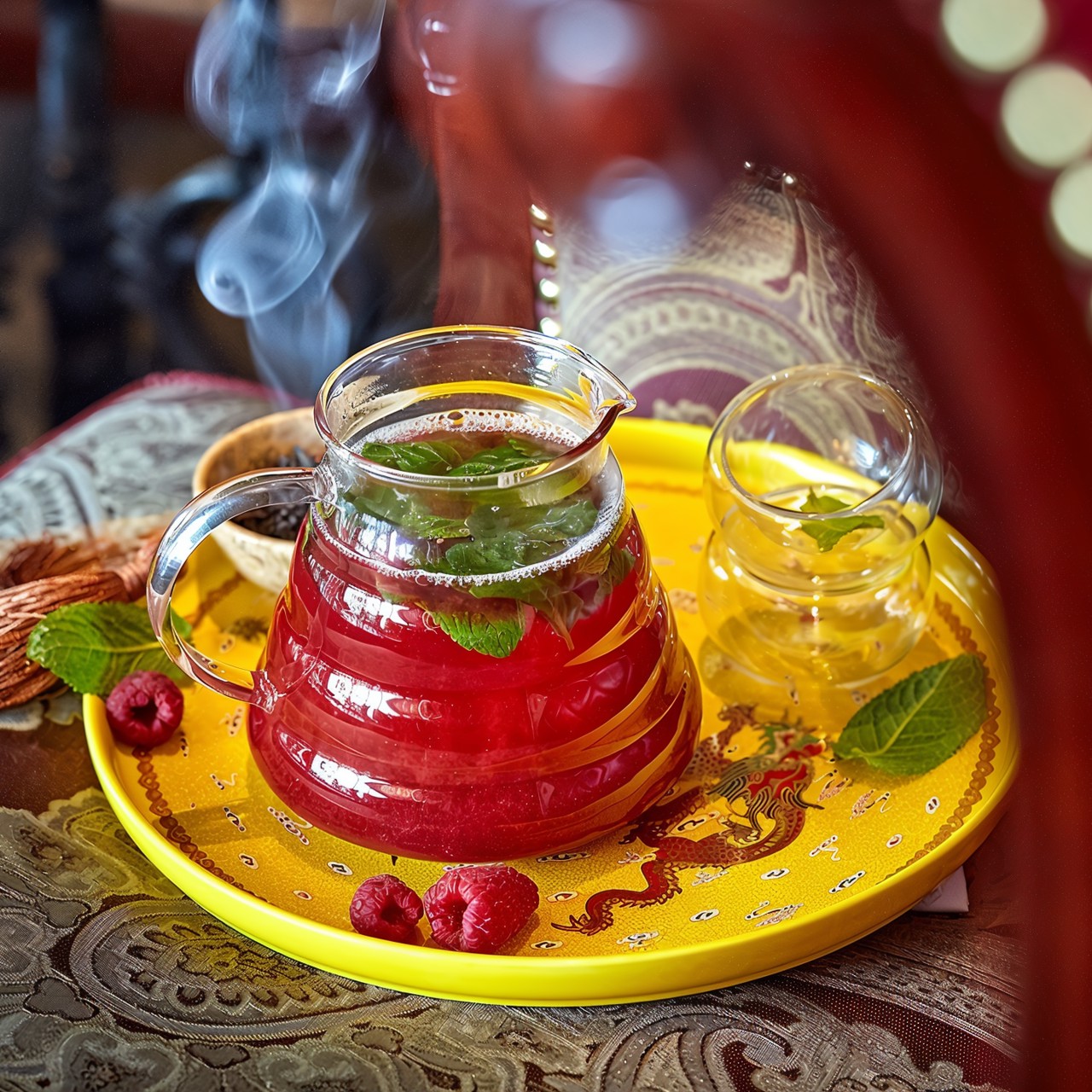 Ягодный чай с Лапсанг Сушонг