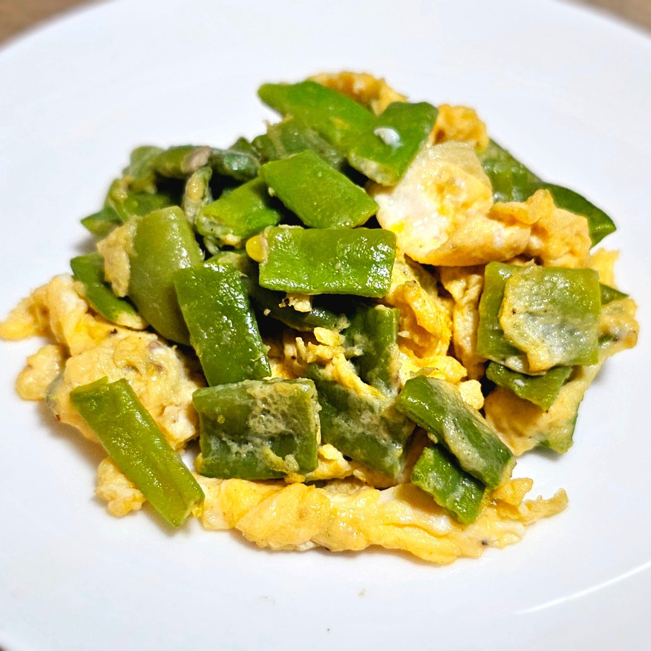 Яичница с фасолью