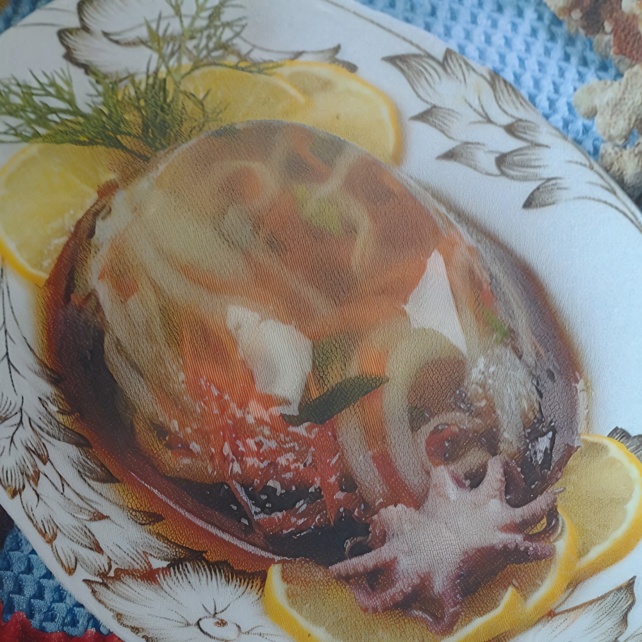 Заливное из кальмаров