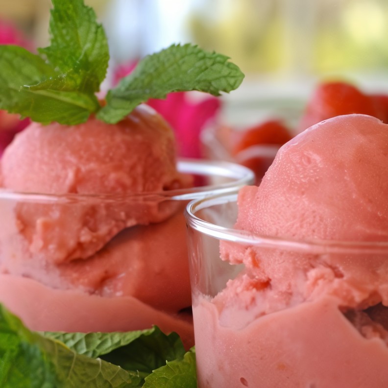 Замороженный клубничный йогурт