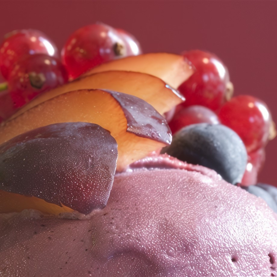 Замороженный сливовый десерт