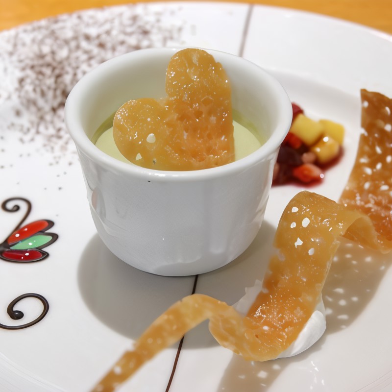 Замороженное суфле из зеленого чая