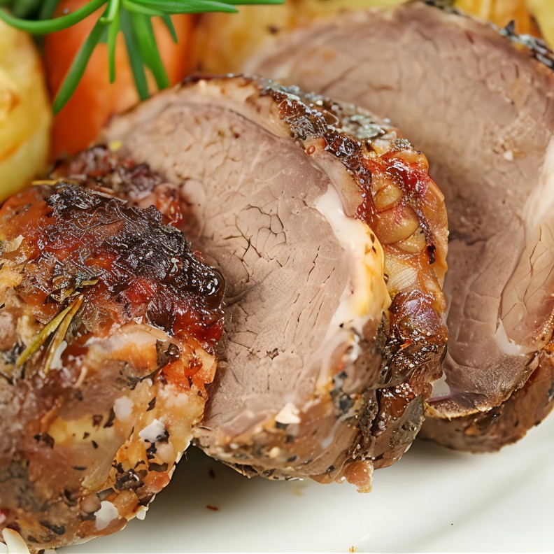 Запеченая баранина по-гречески с картофелем и маслинами