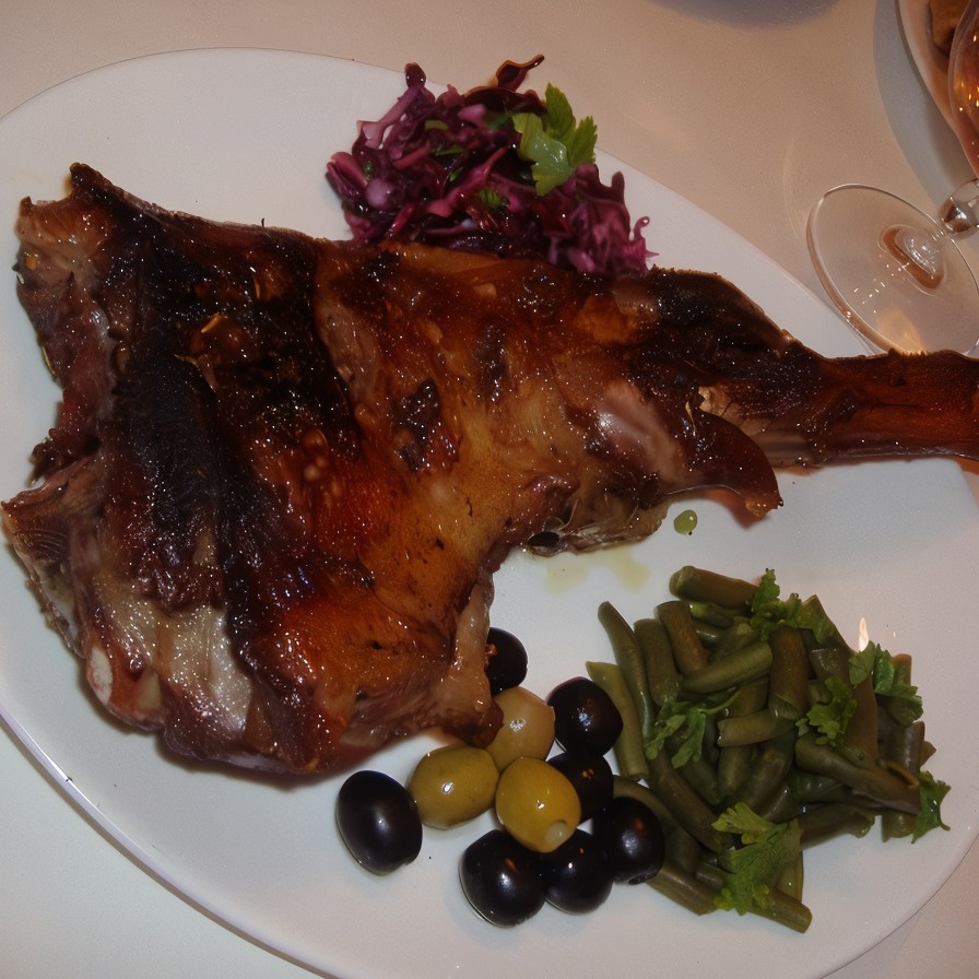 Запеченая баранина с чесноком и орегано