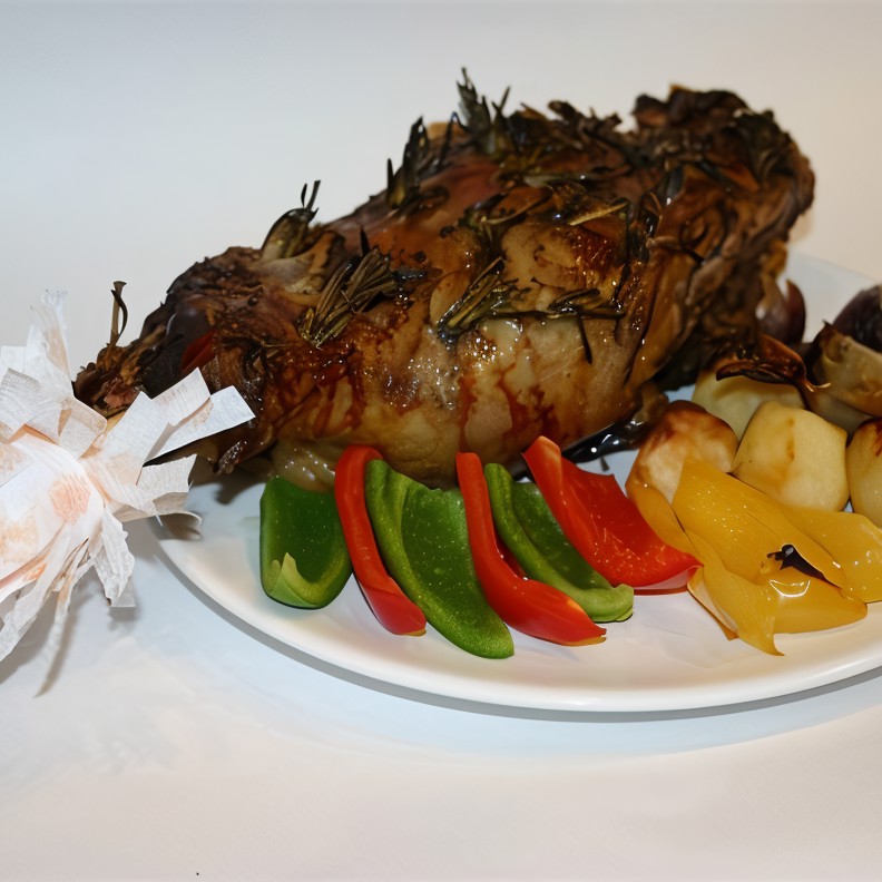 Запеченая нога ягненка