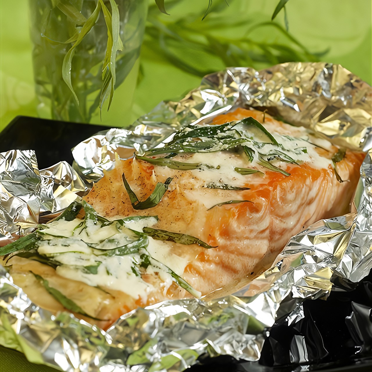 Запеченый лосось с эстрагоном