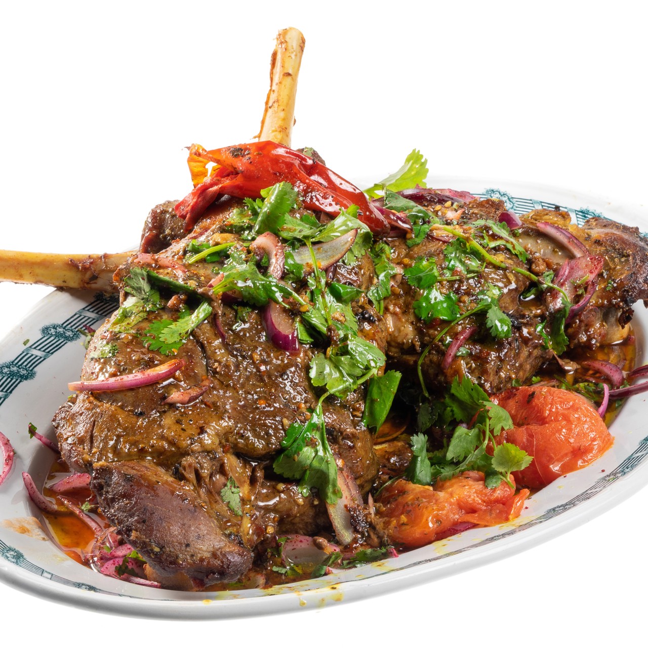 Запеченная баранья голень