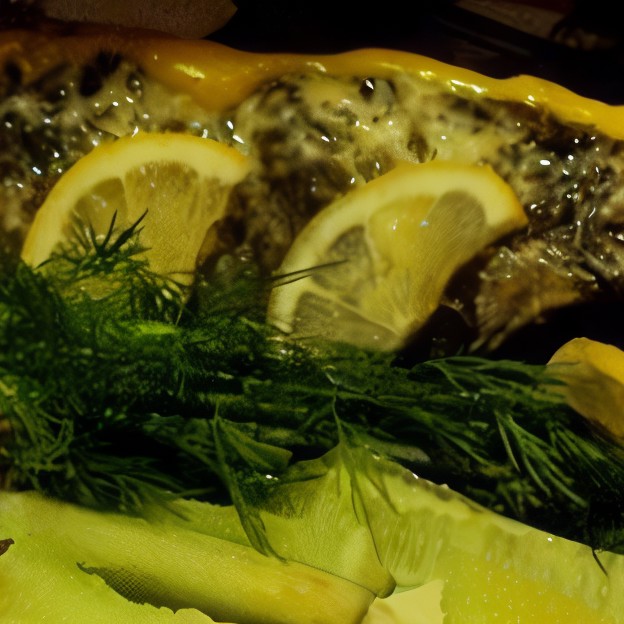 Запеченный королевский осетр