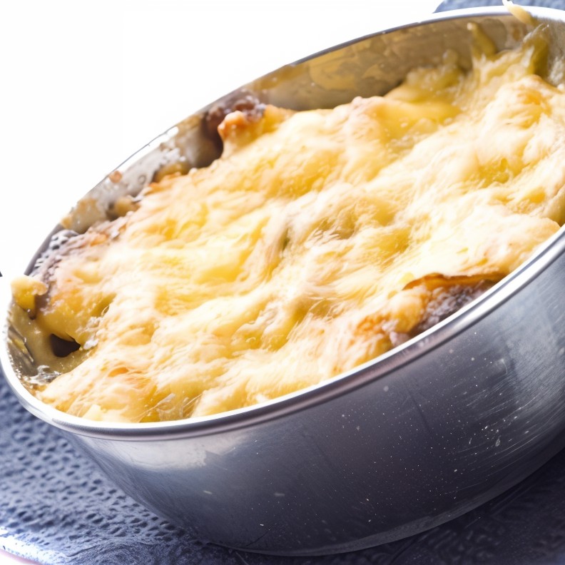 Запеченный омлет с куриной печенкой