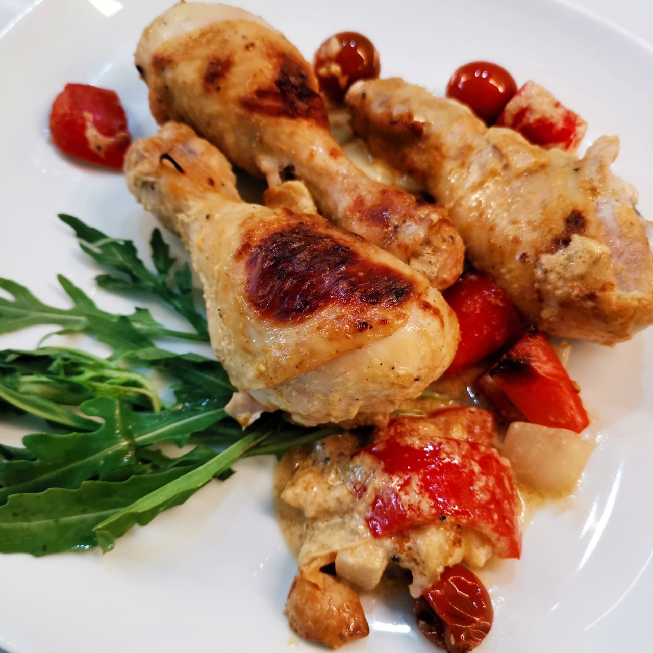 Запеченные куриные голени