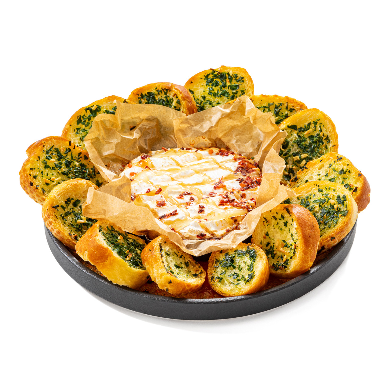 Запеченный камамбер с медом и чили