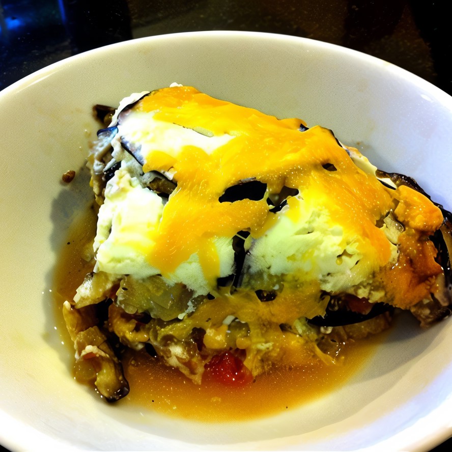 Запеканка из баклажанов с мясом