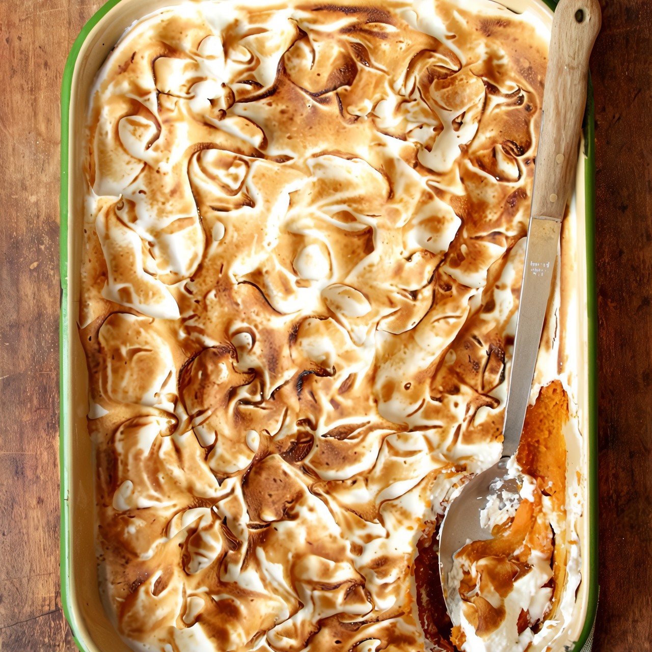 Запеканка из батата с бурбоном и ананасом