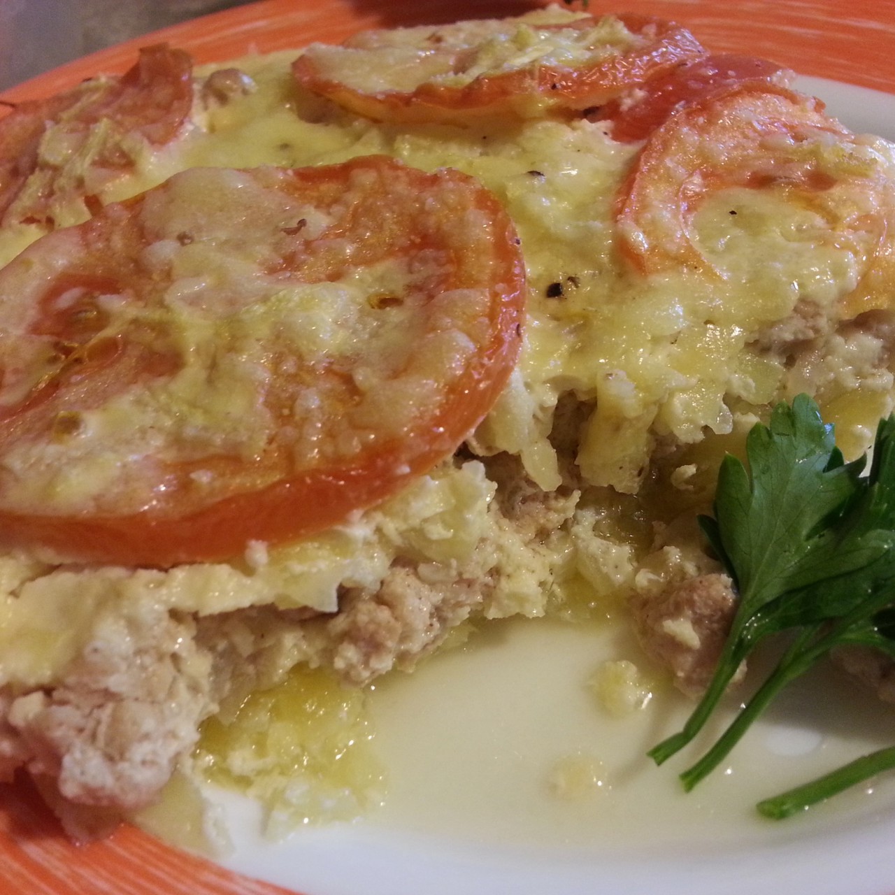 Запеканка из кабачков и фарша индейки