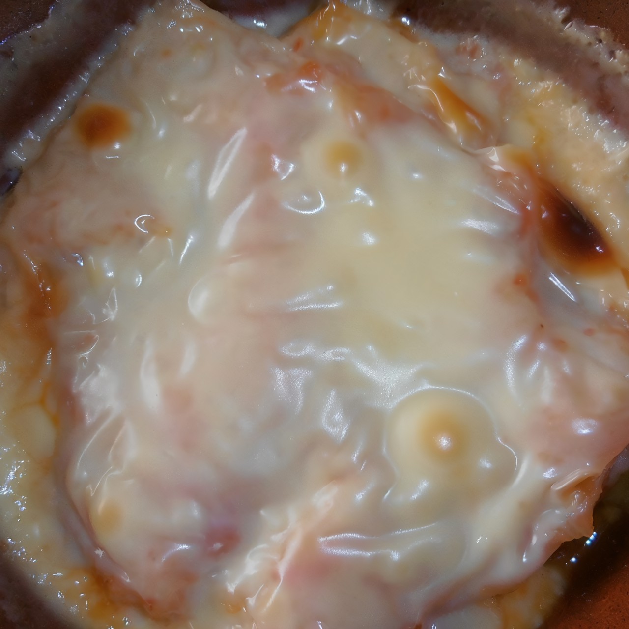 Запеканка из лука-порея под сыром