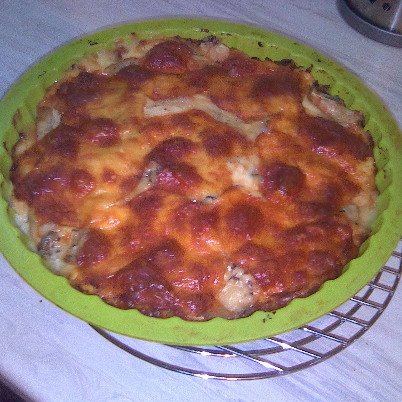 Запеканка из савойской капусты с тремя видами сыра