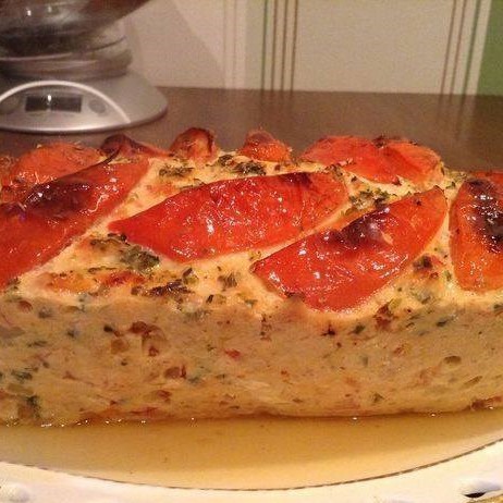 Запеканка из телятины и индейки с помидорами