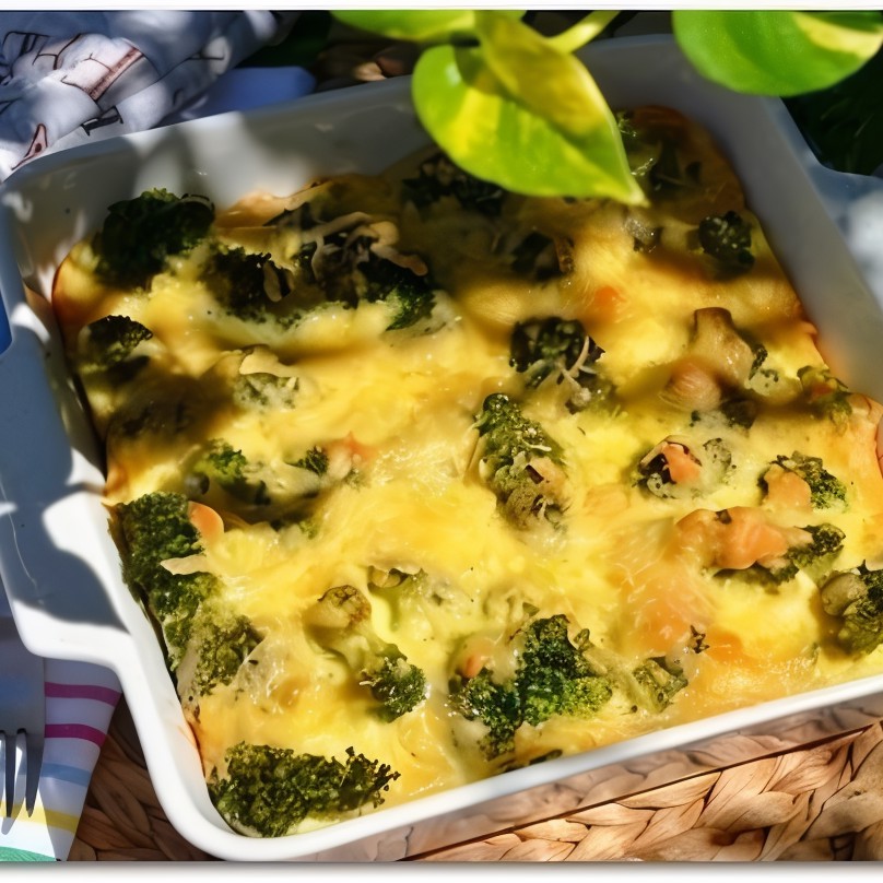 Запеканка с брокколи