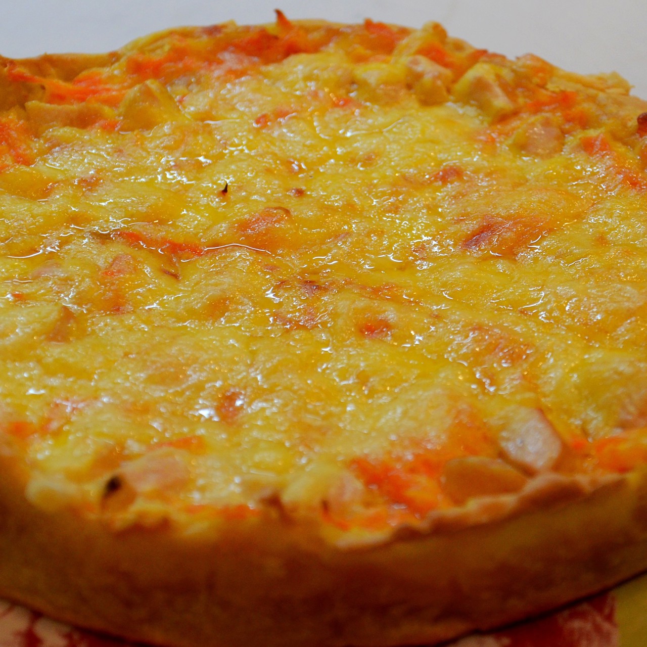 Запеканка с морковью и курицей