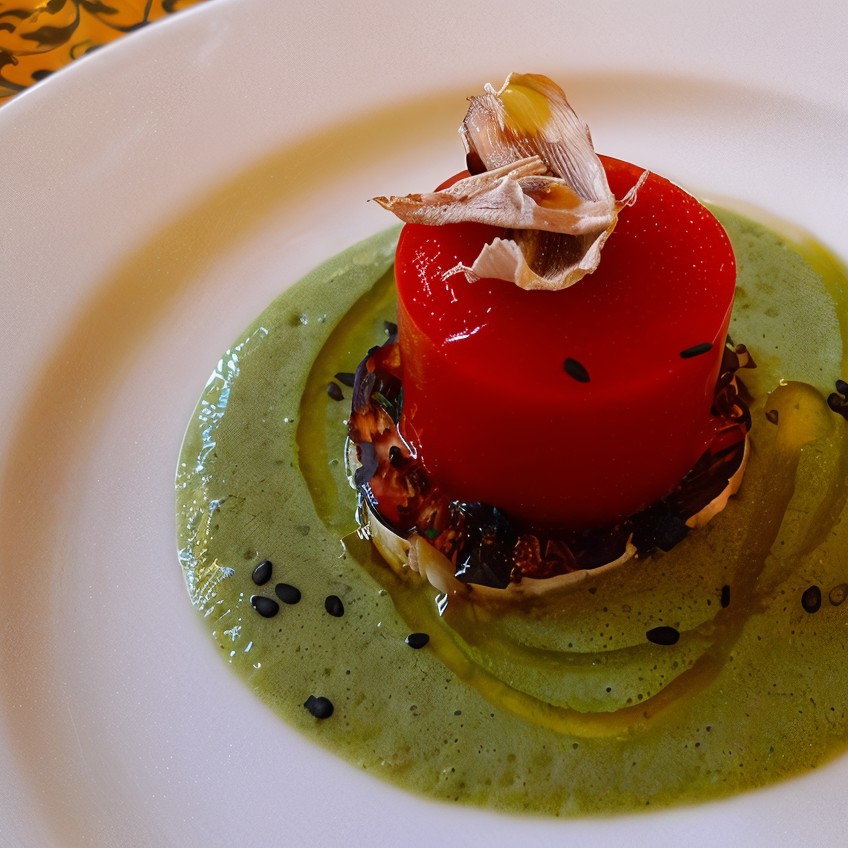 Заправка из баклажанов и кориандра