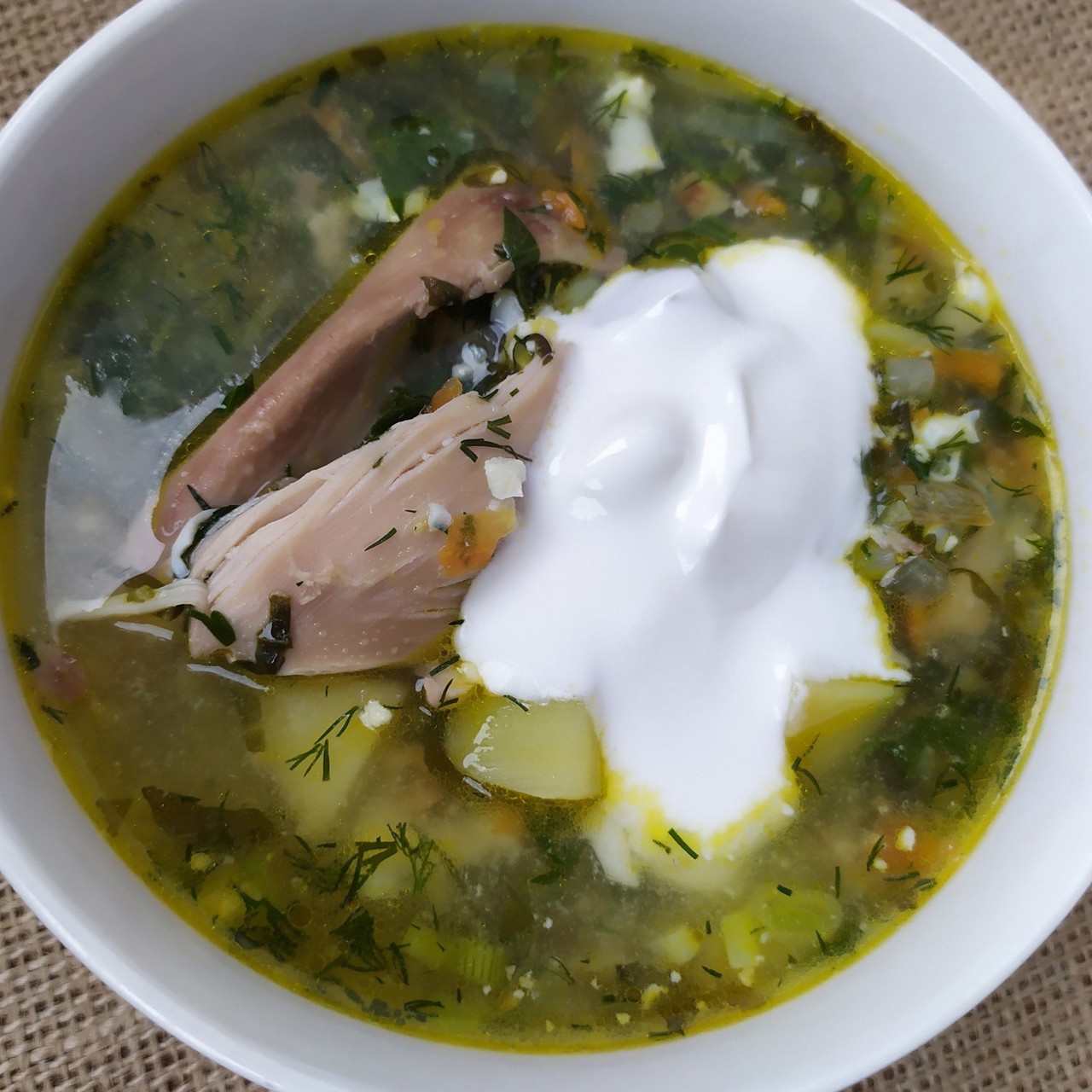 Зеленый борщ