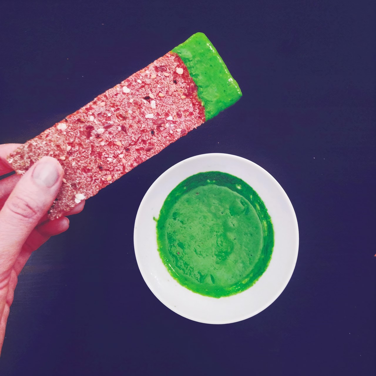 Зеленый соус из рукколы