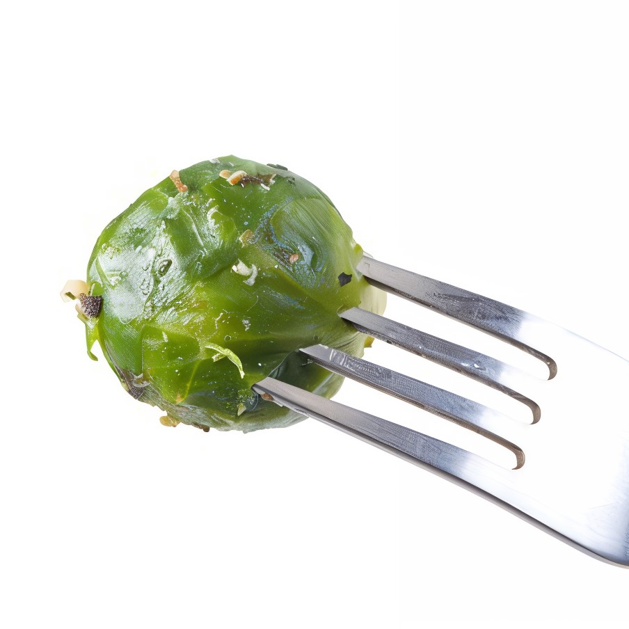 Жареная брюссельская капуста с белым вином и чесноком