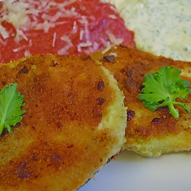 Жареная кольраби с сыром